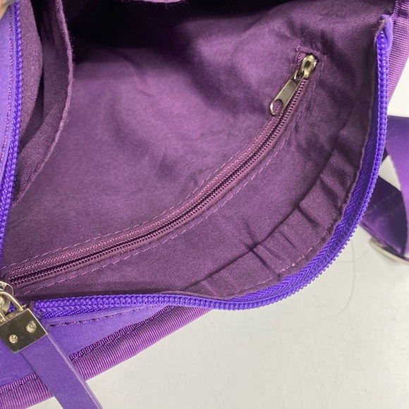 COMELY Seatbelt Crossbody Bag Zippered Purple Purse - Picture 17 of 17